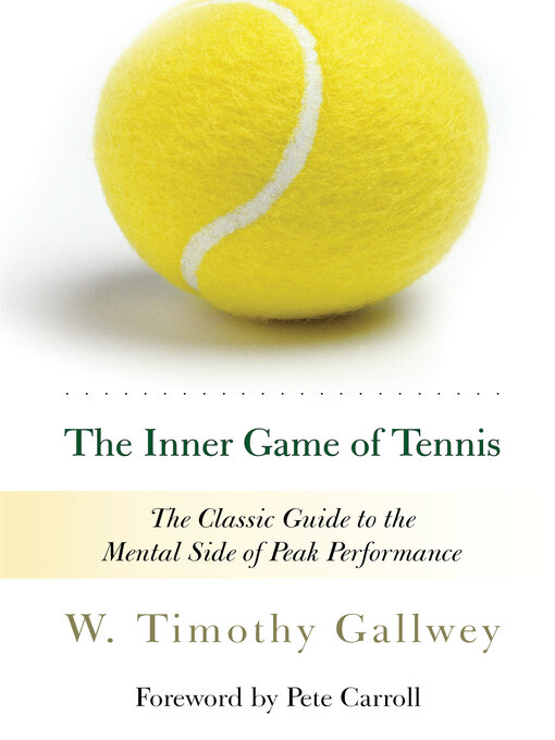 Title details for The Inner Game of Tennis by W. Timothy Gallwey - Wait list